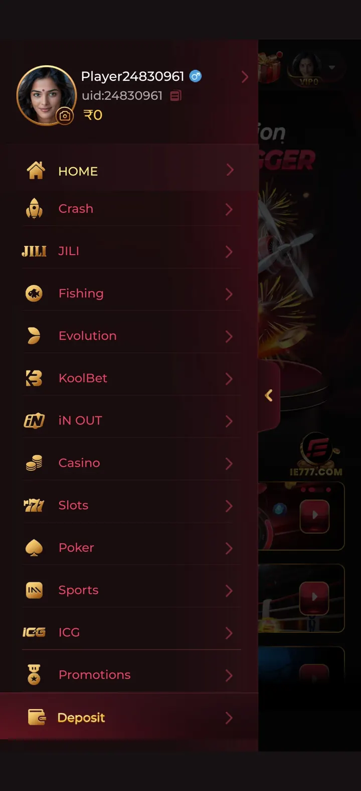 IN7 game app screenshot 1